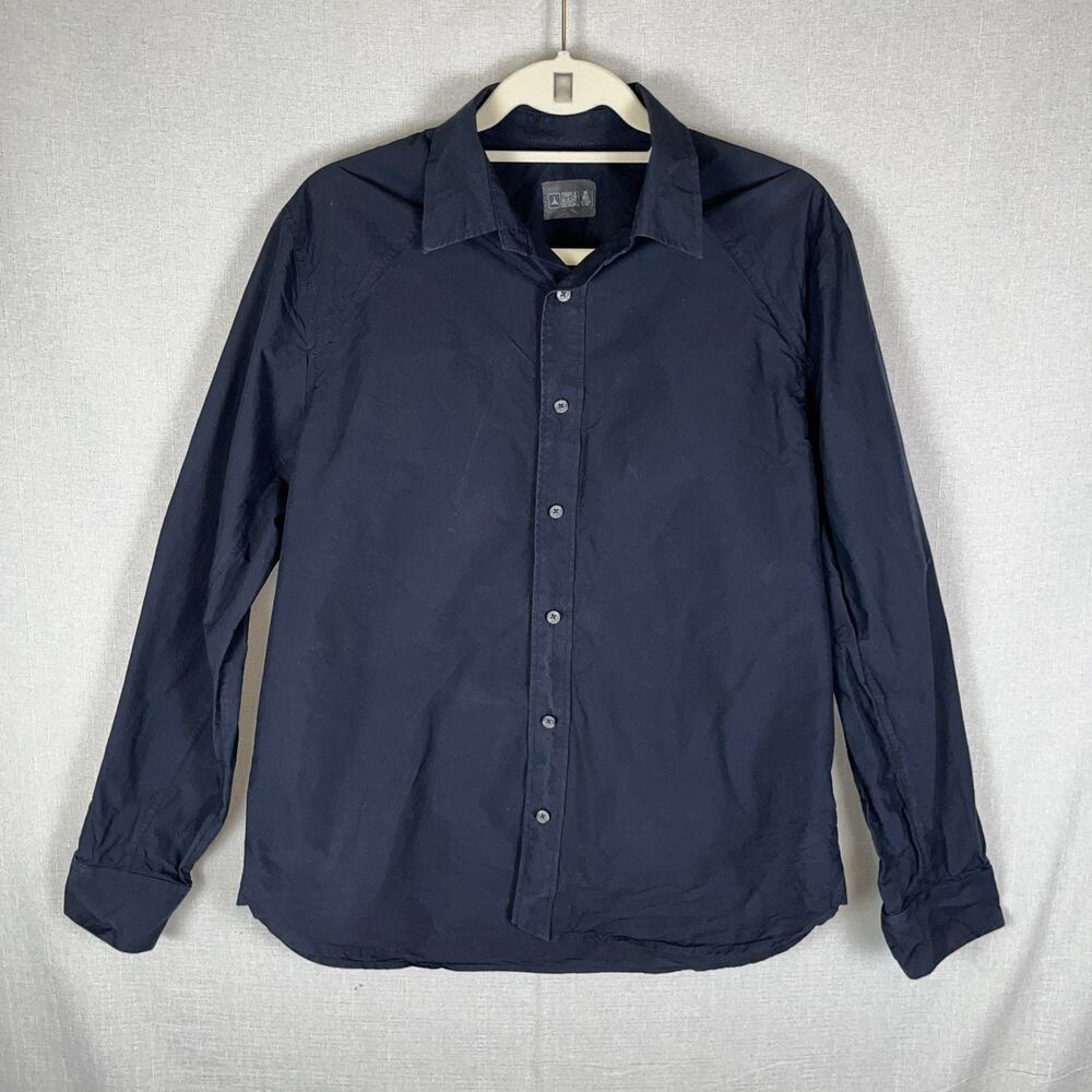 Men's Triple Aught Design Gambit Tailored Shirt Black Size Medium Cotton Nylon